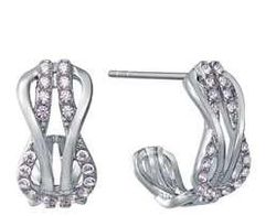 Pendientes Acero Viceroy Mujer 15246E01000 Medio Aro C. Circonitas