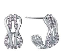 Pendientes Acero Viceroy Mujer 15246E01000 Medio Aro C. Circonitas