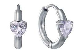 Pendientes Acero Viceroy Mujer 15251E01000 Aro C. Circonita Corazón