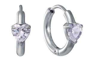 Pendientes Acero Viceroy Mujer 15251E01000 Aro C. Circonita Corazón