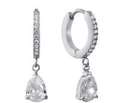 Pendientes Acero Viceroy Mujer 15259E01000 Aro C. Colgante Circonitas