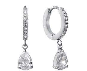 Pendientes Acero Viceroy Mujer 15259E01000 Aro C. Colgante Circonitas