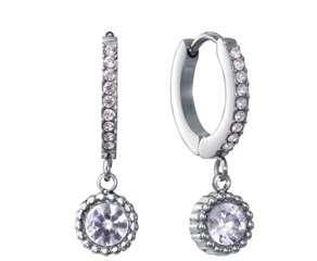 Pendientes Acero Viceroy Mujer 15261E01000 Aro C. Colgante Circonitas