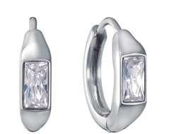 Pendientes Acero Viceroy Mujer 15265E01000 Aro C. Circonita