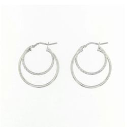 Pendientes Argent Basic 2,5cm ARR215D Aros Dobles