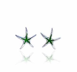 Pendientes Arior Plata Estrella Verde 1143613