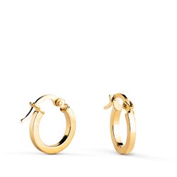 Pendientes Aro Oro 18kts A95-1115 Liso 11mm x 1,50mm