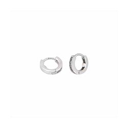 Pendientes Aro Plata E07718 Aro Con Circonitas