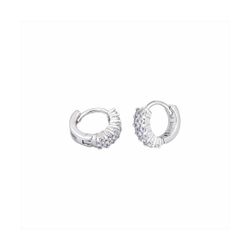 Pendientes Aro Plata E07719 Aro Con Circonitas