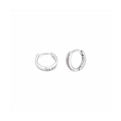 Pendientes Aro Plata E07755 Aro Con Circonitas