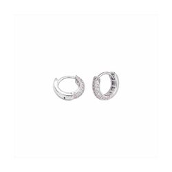 Pendientes Aro Plata E07758 Aro Con Circonitas