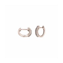 Pendientes Aro Plata Rose E07717PP Aro Con Circonitas