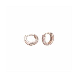 Pendientes Aro Plata Rose E07758PP Aro Con Circonitas
