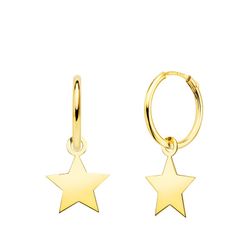 Pendientes Aros Estrella Oro 18kts 18403-ES