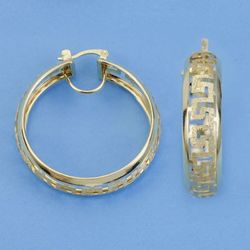 Pendientes Aros Greca Oro 18kts Versace 42x11mm 26001083