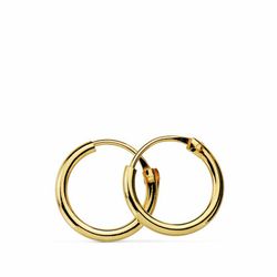 Pendientes Aros Oro 18kts Redondo 10x1,20mm 18401