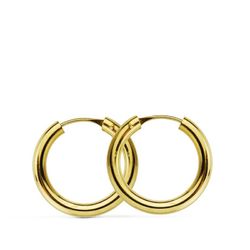 Pendientes Aros Oro 18kts Redondos 18mm 18752