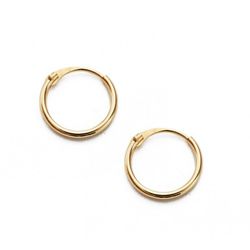 Pendientes Aros Oro 18kts Redondos 8mm 18407