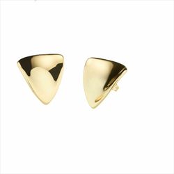 Pendientes Bronce 3cm Sovrani J9662 Triangulo Dorada Latón
