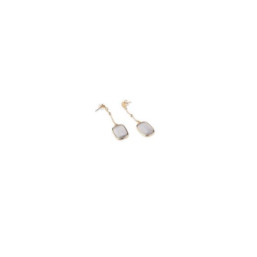 Bronze Earrings 5cm Sovrani J7942 Soleil Golden Cat's Eye Gray