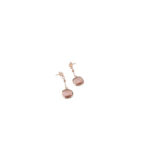 Arracades Bronze 5cm Sovrani J7953 Rosette Daurat Ull De Gat Rosa