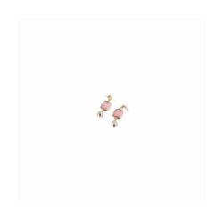 Pendientes Bronce 5cm Sovrani J8508 Cassandre Dorado Piedra Rosa