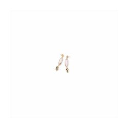 Pendientes Bronce 6cm Sovrani J8562 Dorado Piedra Rosa