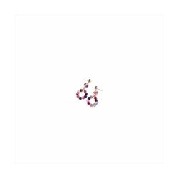 Pendientes Bronce 6cm Sovrani J9003 Dorado Denise Piedras Moradas