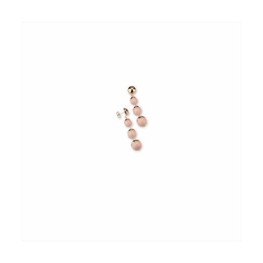 Bronze Earrings 7cm Sovrani J7875 Gold Pink Stones