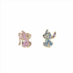 Pendientes Angel & Stitch Bronce Dorado BC0003P Disney