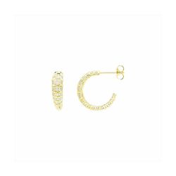 Pendientes Bronce Dorado E21616GP Circonitas