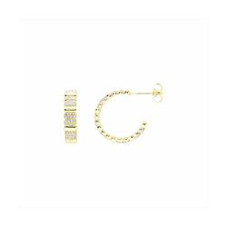 Pendientes Bronce Dorado E21617GP Circonitas