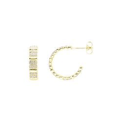 Pendientes Bronce Dorado E21617PP Circonitas