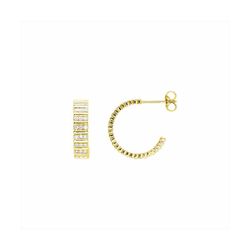 Pendientes Bronce Dorado E21618GP Circonitas