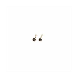 Pendientes Bronce Dorado Sovrani Mujer J11519 Colgante Piedras Negras 4cm
