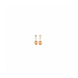 Pendientes Bronce Dorado Sovrani Mujer J11529 Colgante Circonitas Naranja 5,50cm