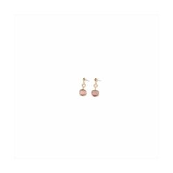 Pendientes Bronce Dorado Sovrani Mujer J11536 Colgante Circonitas Lila Bicolor Rosa 5cm