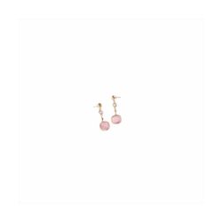 Pendientes Bronce Dorado Sovrani Mujer J11537 Colgante Circonitas Lila Bicolor Rosa 6cm