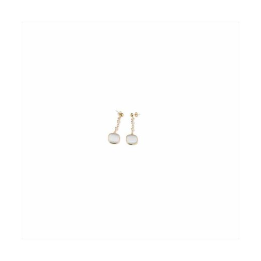 Pendientes Bronce Dorado Sovrani Mujer J11567 Colgante Perlas 5cm
