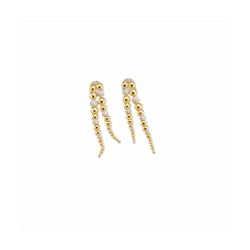 Pendientes Bronce Dorado Sovrani Mujer J11813 Bolas En Brillo & Circonitas 10,00cm