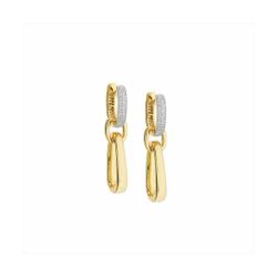 Pendientes Bronce Dorado Sovrani Mujer J11851 Circonitas 4,50cm