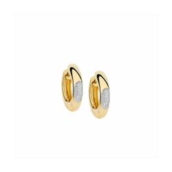Pendientes Bronce Dorado Sovrani Mujer J11857 Aro C. Circonitas 2,50cm