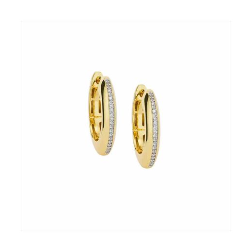 Pendientes Bronce Dorado Sovrani Mujer J11859 Aro C. Circonitas 3,00cm