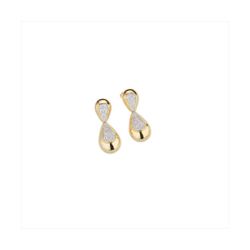 Pendientes Bronce Dorado Sovrani Mujer J12201 Circonitas 4,00cm