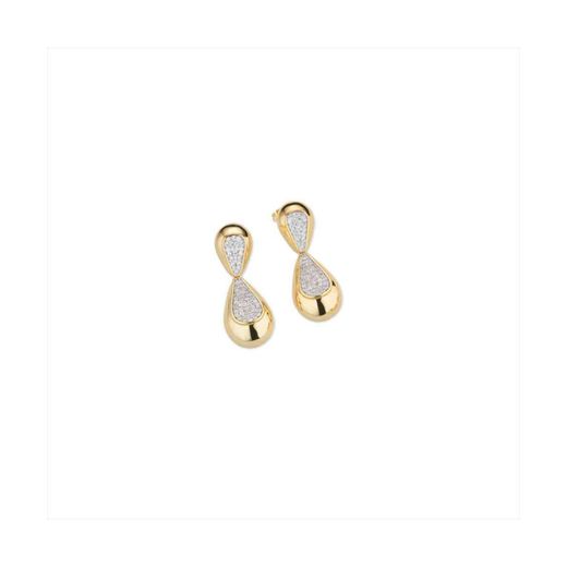 Pendientes Bronce Dorado Sovrani Mujer J12201 Circonitas 4,00cm
