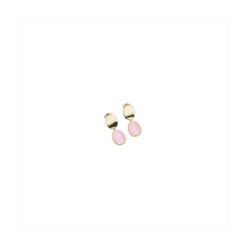 Pendientes Bronce Dorado Sovrani Mujer J12294 Colgante Ojo De Gato Rosa 3,50cm