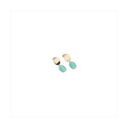 Pendientes Bronce Dorado Sovrani Mujer J12296 Colgante Piedra Turquesa 3,50cm