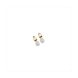 Pendientes Bronce Dorado Sovrani Mujer J12299 Colgante Circonitas 3,50cm