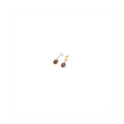 Pendientes Bronce Dorado Sovrani Mujer J12364 Piedras Marrones 4cm