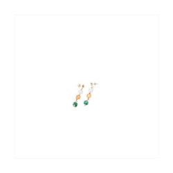 Pendientes Bronce Dorado Sovrani Mujer J12415 Colgante Piedras Multicolor 6,00cm